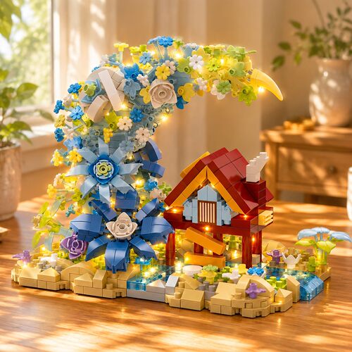 2026新款月亮花木屋儿童益智玩具