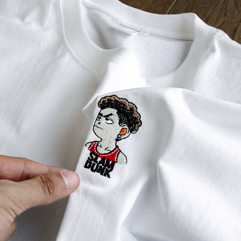 HHOP宫城良田刺绣短袖湘北队t恤灌篮高手樱木花道同款训练服运动