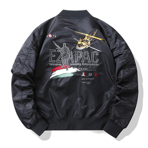 2025春秋外套飞行夹克男春秋刺绣棒球服战术夹克JK222-P115图片