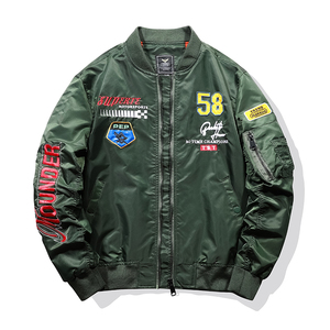2025秋季新款空军1飞行夹克男棒球服大码男士工装外套JK217-P105