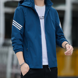 2022春秋男士休闲连帽夹克青年百搭薄款外套男1412-14212，男装夹克，星座四季星座1412