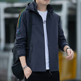 2022春秋男士休闲连帽夹克青年百搭薄款外套男1412-14214，男装夹克，星座四季星座1412