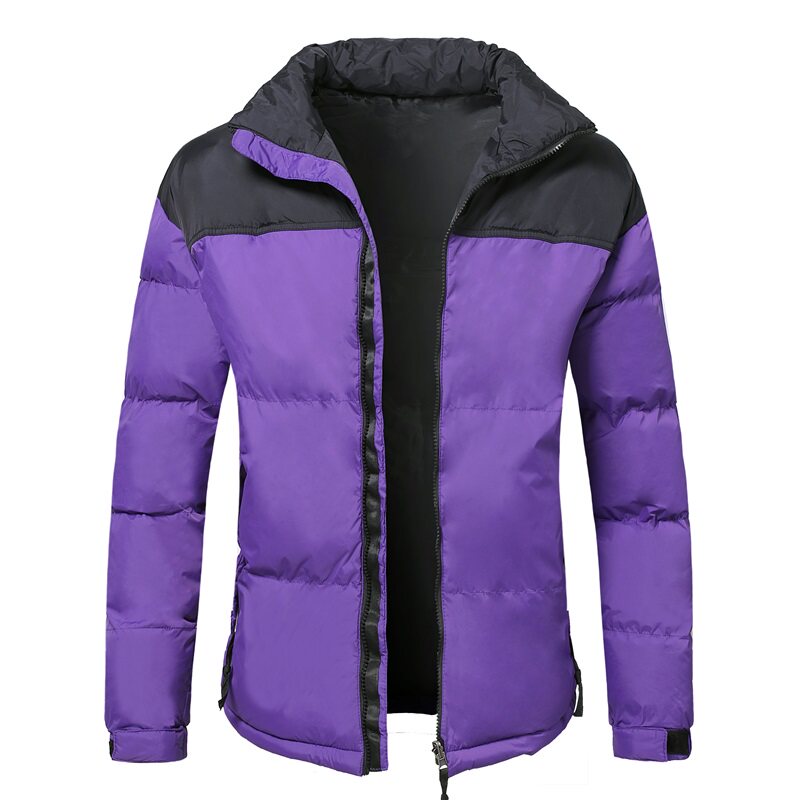 2021跨境休闲拼色现货立领加厚棉衣宽松冬季棉外套1412-J，男装棉衣，星座四季星座1412