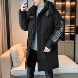 90白鸭绒2022冬加厚宽松休闲羽绒服男中长款保暖外套Y829，男装羽绒服，星座四季星座1412