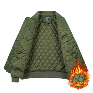 秋冬工装夹克上衣男士加绒加厚飞行员棒球服外套JK370薄P95厚P105图片