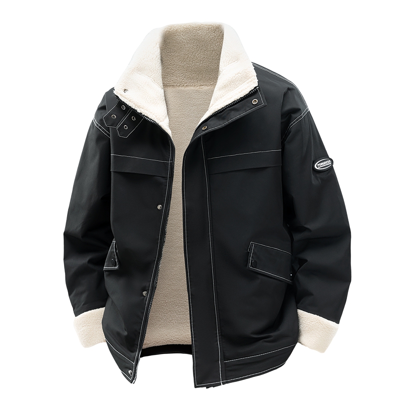 冬季加绒休闲棉衣美式复品质立领外套上衣男棉服1412-M123-P85，男装棉衣，星座四季星座1412