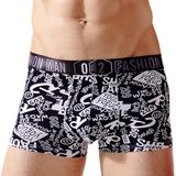 性感裤头个性透气平角裤内裤男士超薄随机花色不褪色，内裤，星座1412