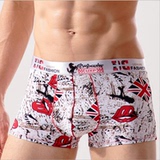 性感裤头个性透气平角裤内裤男士超薄随机花色不褪色，内裤，星座1412