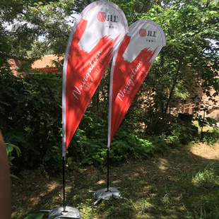 沙滩旗杆3米广告旗注水刀旗羽毛旗防风旗水滴旗彩旗定做户外道旗