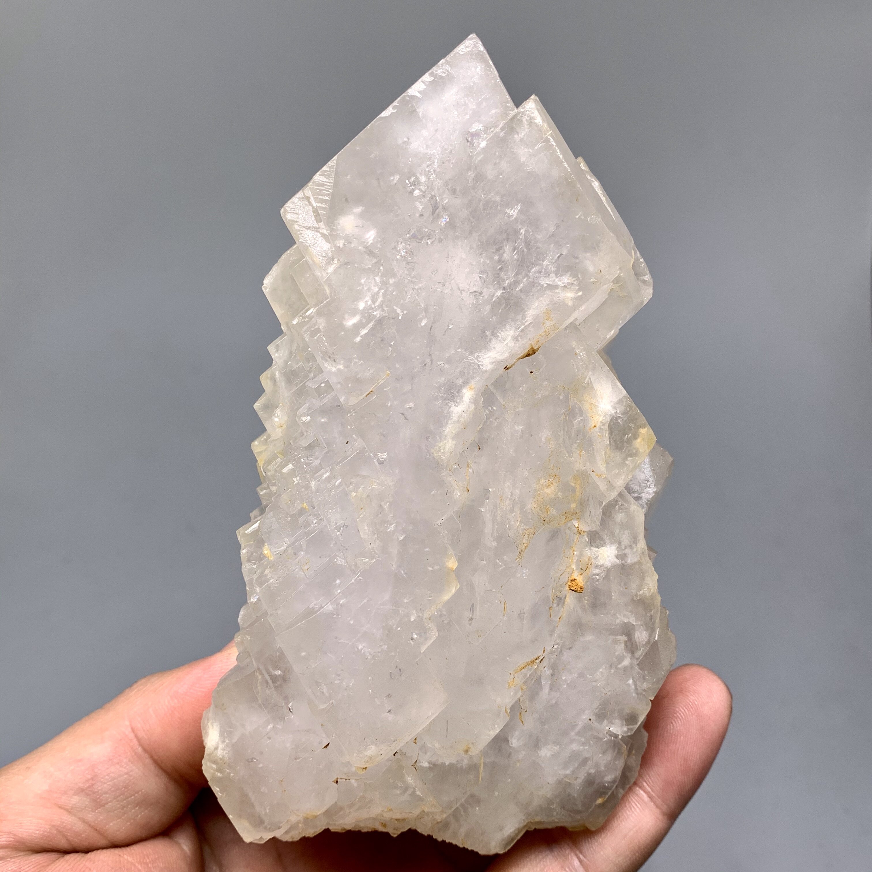 金口河大晶体锯齿状浮生重晶石高纯度天然矿物晶体标本原矿石e20