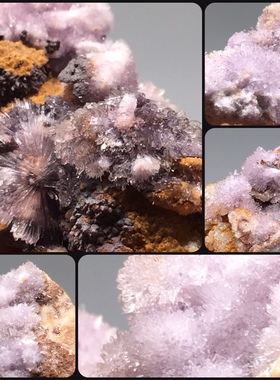 贵州紫色无色氟铝石膏天然原矿石宝石矿物晶体 教学标本地质科普