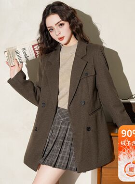 ETBOITE女式羽绒服2025冬季新款高级感小个子羽绒内胆小西装外套