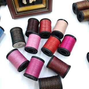 0.5mm扁蜡高光闪金线洒金线手工编织手编绳DIY手绳项链蜡线58米