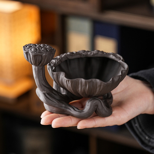 紫砂莲蓬茶漏精致茶生活精品紫砂茶漏查滤全手工制作生茶道茶具