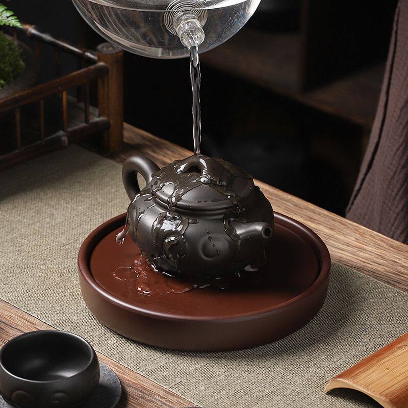 电木壶承干泡台圆形家用茶具配件紫砂壶承托茶杯托茶壶垫茶道零配