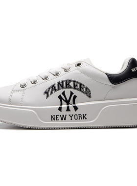 MLB/小白板鞋男鞋女鞋耐磨运动鞋情侣厚底休闲鞋3ASXCCV3N-50BKS