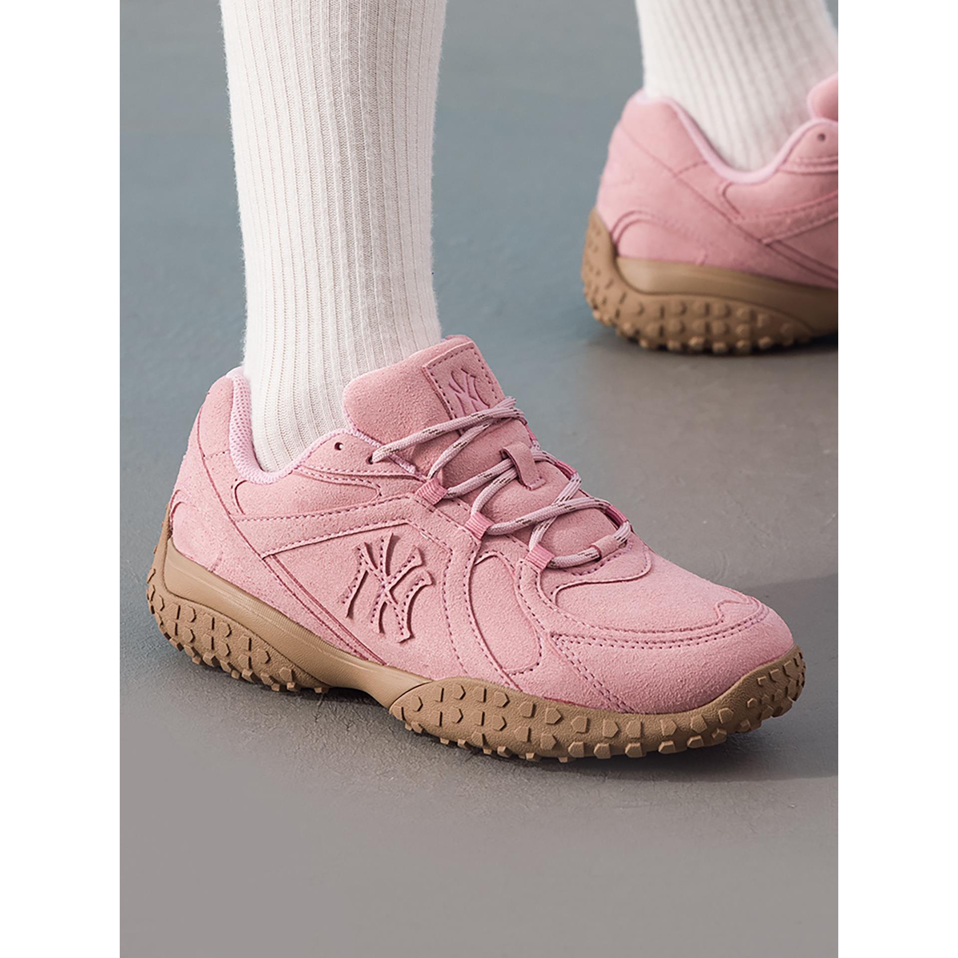 MLB男女简约薄底运动鞋25秋冬复古耐磨低帮休闲德训鞋 3ASXT015N