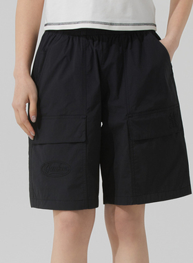 MLB男女NY梭织短裤休闲运动透气五分裤2025夏新款3ASMV0553