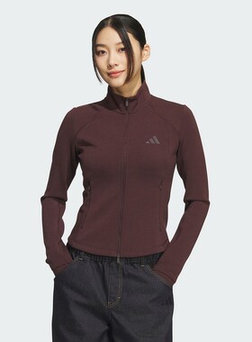 阿迪达斯运动外套女2025冬新款训练防风针织夹克 KF2507 KF2508