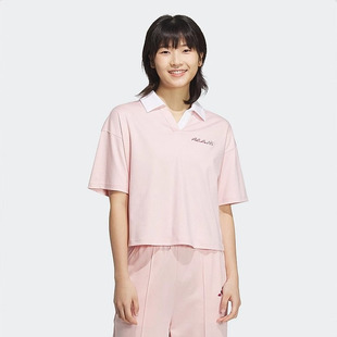 阿迪达斯短袖女子25夏新款运动休闲翻领POLO衫T恤JZ5845 JZ1584