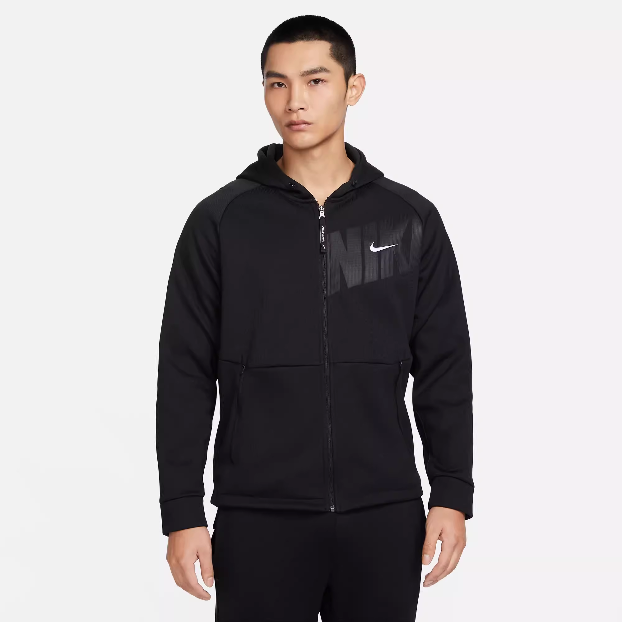 NIKE耐克男子运动休闲秋冬加绒保暖训练夹克外套FN3057-010-084
