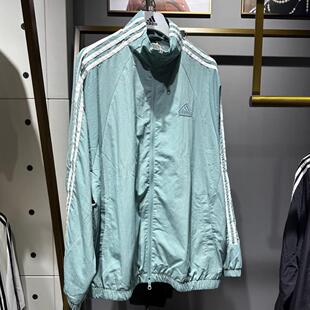 阿迪达斯防风衣24年秋男子夹克上衣休闲运动服外套JI6648 JI8644