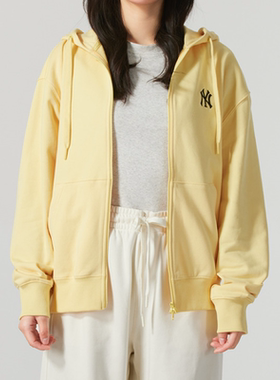 MLB/服饰类男女情侣2025秋新款运动连帽夹克外套3ATRB0151-50YEL