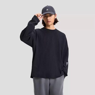 阿迪达斯2026春款华夫格运动休闲长袖T恤 KW0109 KV0130 KW0111