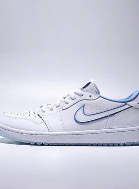 Nike耐克JORDAN男AJ1白蓝色低帮复古篮球运动休闲板鞋DD9315-118