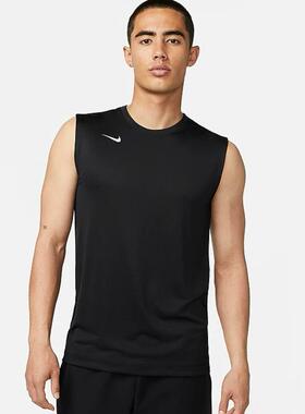 Nike/耐克正品DRI-FIT男士无袖背心训练透气运动T恤衫DX0992-010