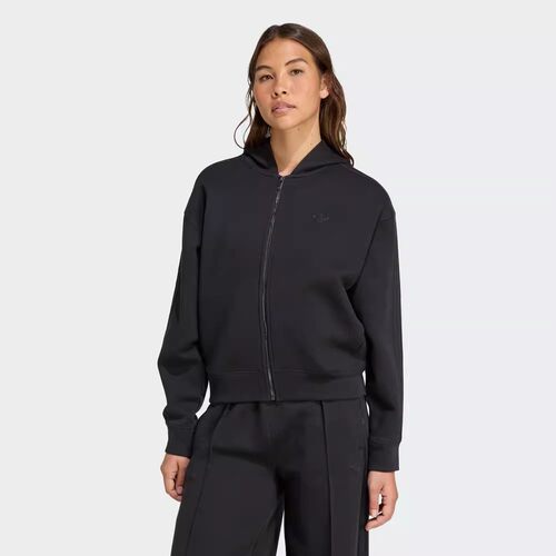 阿迪达斯三叶草女子时尚三条纹休闲运动连帽外套JY2620 JY2619