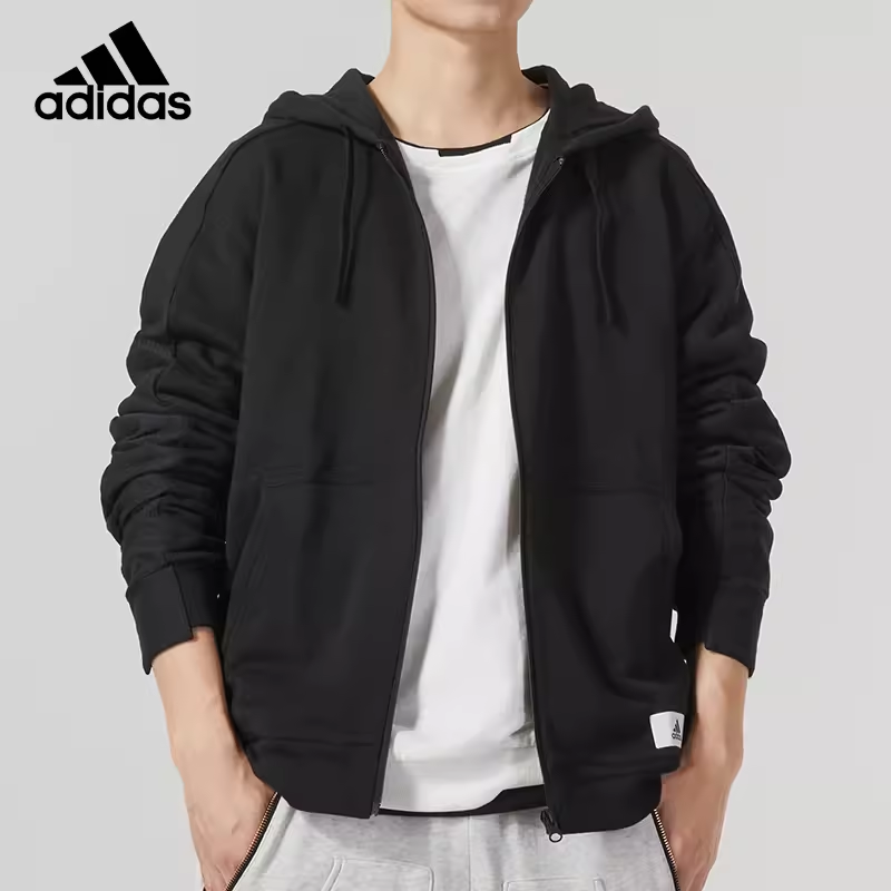 阿迪达斯外套男连帽卫衣新款运动休闲跑步长袖夹克IQ3422 IQ3425