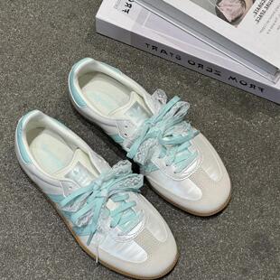 阿迪达斯三叶草女子SAMBA芭蕾风德训鞋休闲板鞋 KJ4305 KJ4304