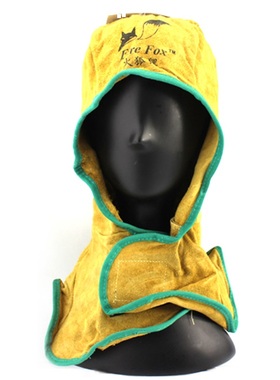 威特仕电焊工全护式防火阻燃焊帽蓝色橙色黄色EN340EN11611防护帽