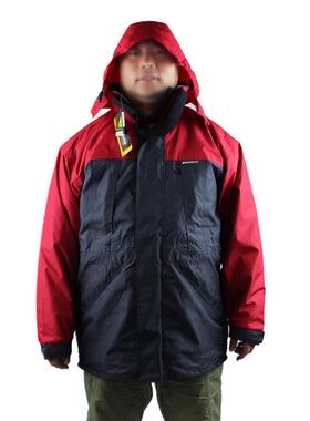 代尔塔EN343342红色时尚新雪丽低温-20℃防寒服PVC涂层防护服冬款