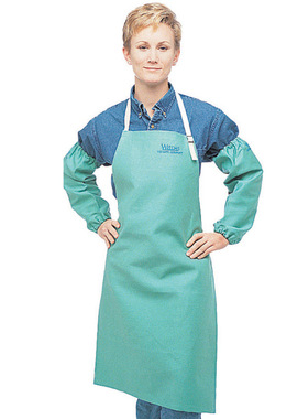 威特仕火狐狸绿色围裙防火阻燃电焊防飞溅91cm围裙电焊防护