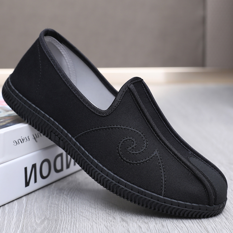 老北京布鞋男单鞋春秋季透气洒鞋中老年爸爸鞋子软底中国风居士鞋