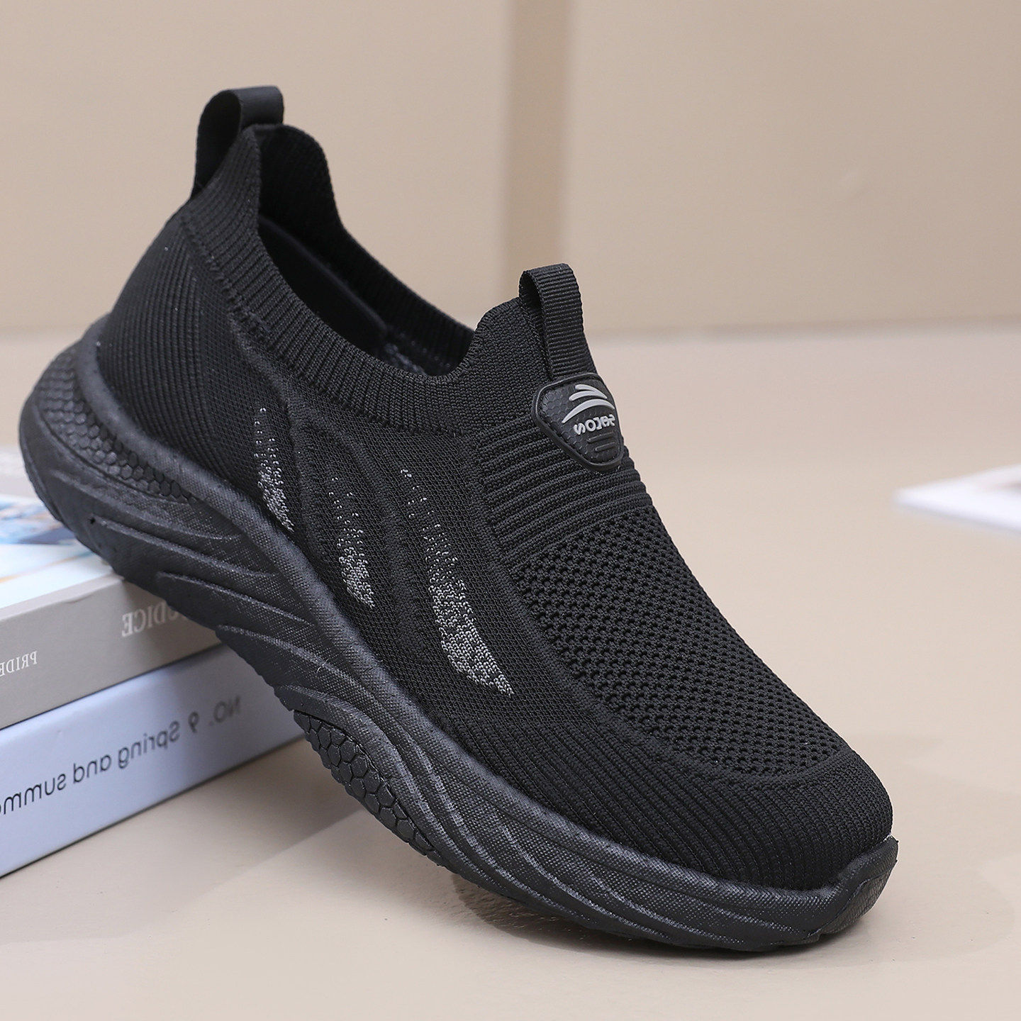 老北京布鞋男单鞋透气一脚蹬男鞋软底健步鞋中老年爸爸运动休闲鞋