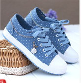 女韩版 软底网纱春季 百搭学生布鞋 平底运动板鞋 低帮新款 透气帆布鞋