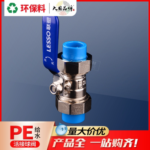 联塑pe双活接球阀25六分
