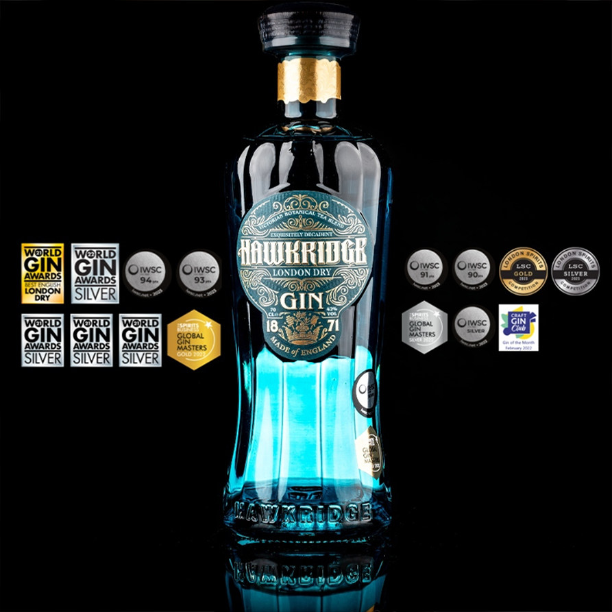 伦敦绅士 霍克利奇金酒(蓝标)杜松子酒 HAWKRIDGE LONDON DRY GIN