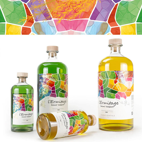 L'Ermitage Saint Valbert 埃尔米塔奇圣瓦尔伯特绿黄利口酒700ml