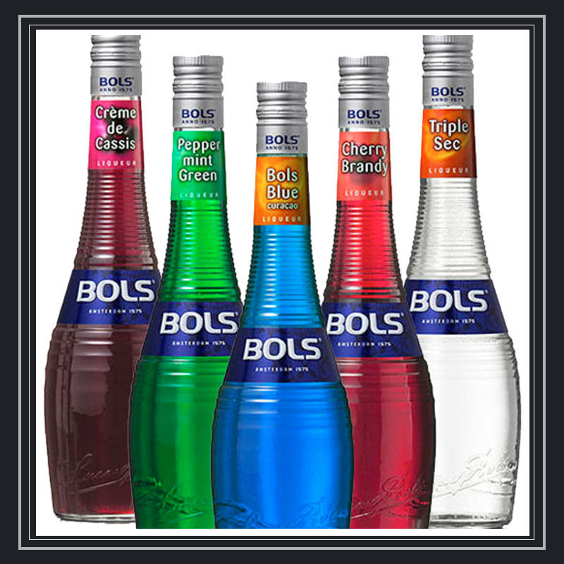 bols/波士蜜瓜味力娇酒 香橙 棕可可 白薄荷 蜜桃 白薄荷 白橙皮