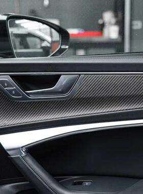 奥迪A6 Avant Allroad A7升级改装RS6 RS7干碳纤维内饰中控钢琴黑