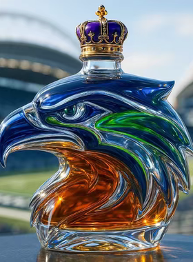 蓝鹰威士忌酒瓶Seattle Seahawks Limited Edition Whisky Bottle