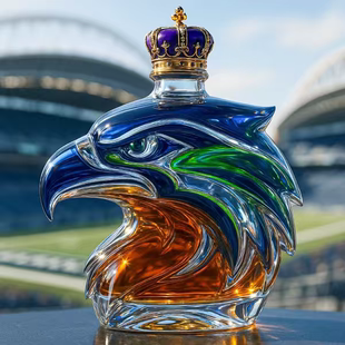 蓝鹰威士忌酒瓶Seattle Seahawks Limited Edition Whisky Bottle