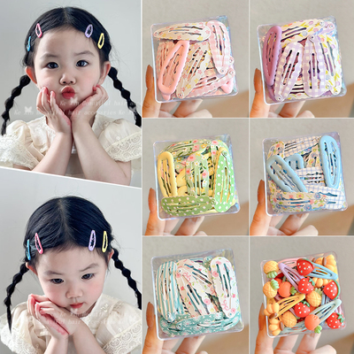 儿童糖果色可爱发夹女童前额刘海碎发卡侧边夹子头饰女孩卡通bb夹