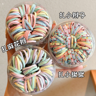 儿童发圈橡皮筋高弹力宝宝耐用发绳弹性好女童头绳不伤发马尾发饰