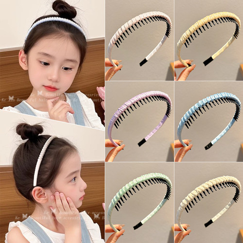 儿童压发发箍洗脸头箍2025新款带齿防滑女童不勒头碎发发卡头饰女