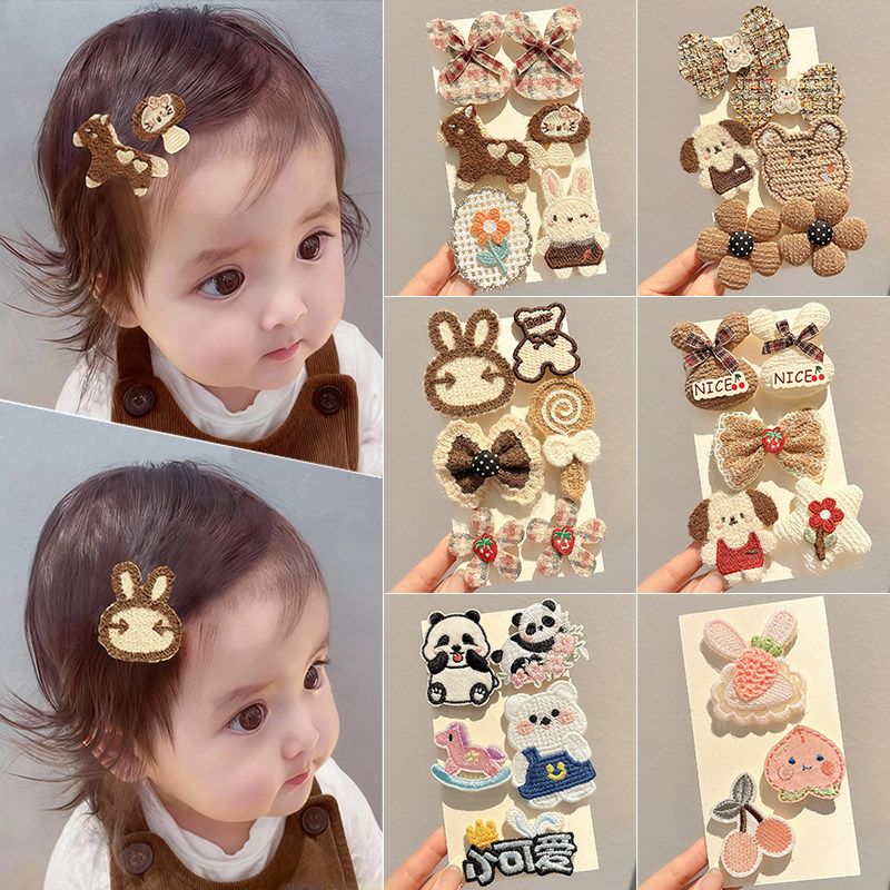 婴儿胎毛碎发贴女宝宝不伤发可爱布艺魔术贴发夹儿童刘海贴发饰,童装/婴儿装/亲子装,发饰,淘宝优惠券,粉丝福利购,淘宝优惠卷